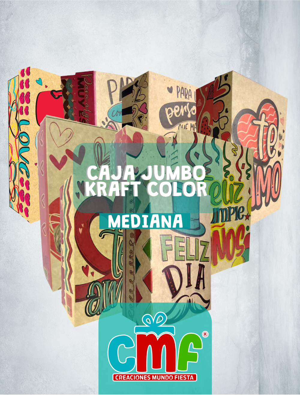 CAJA JUMBO KRAFT  COLOR MEDIANA 