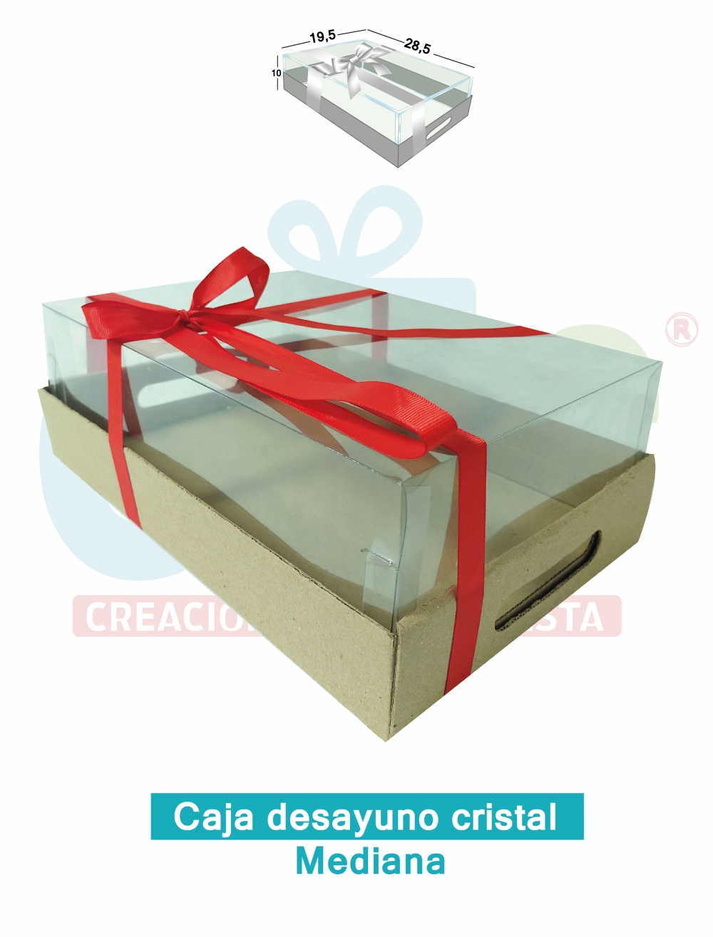 CAJA DESAYUNO CRISTAL MEDIANA