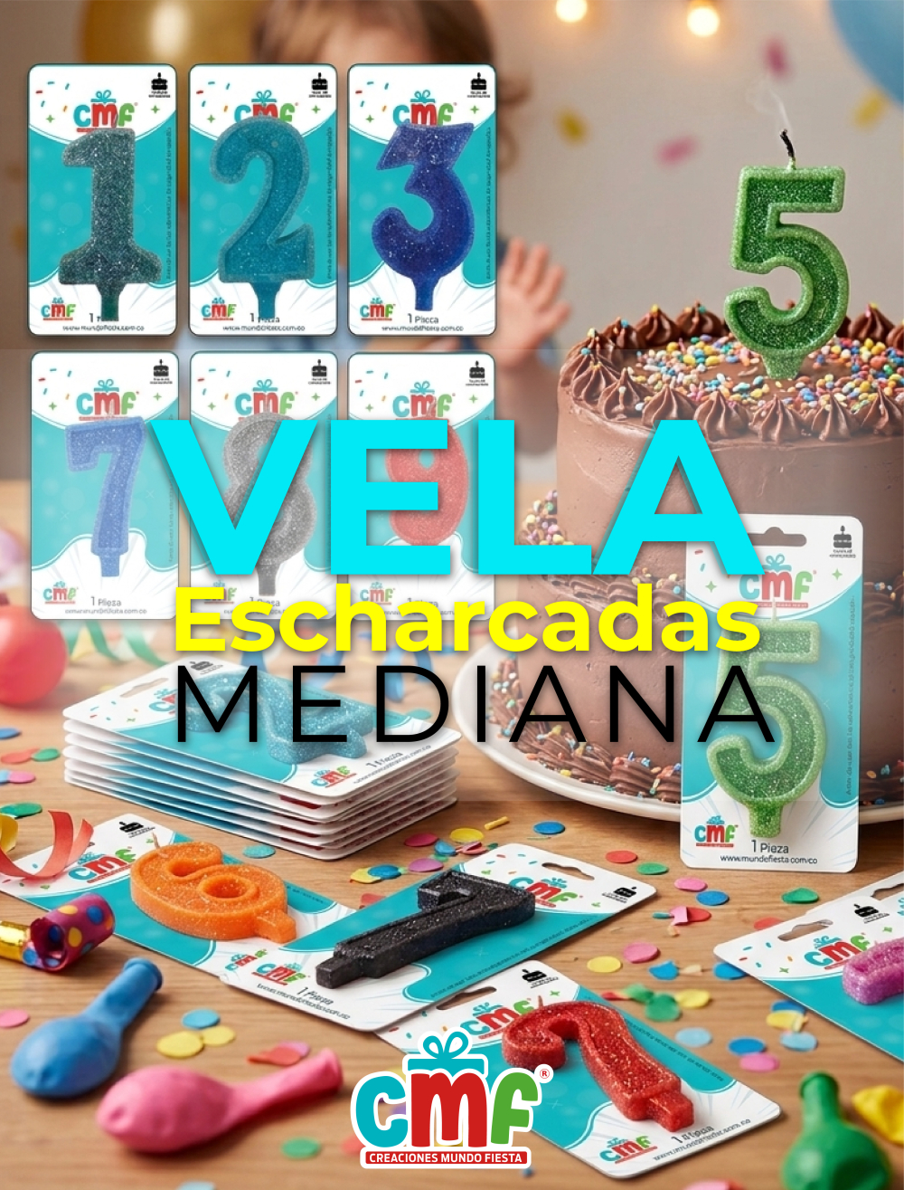 VELA ESCARCHADA  NUMERO MEDIANO