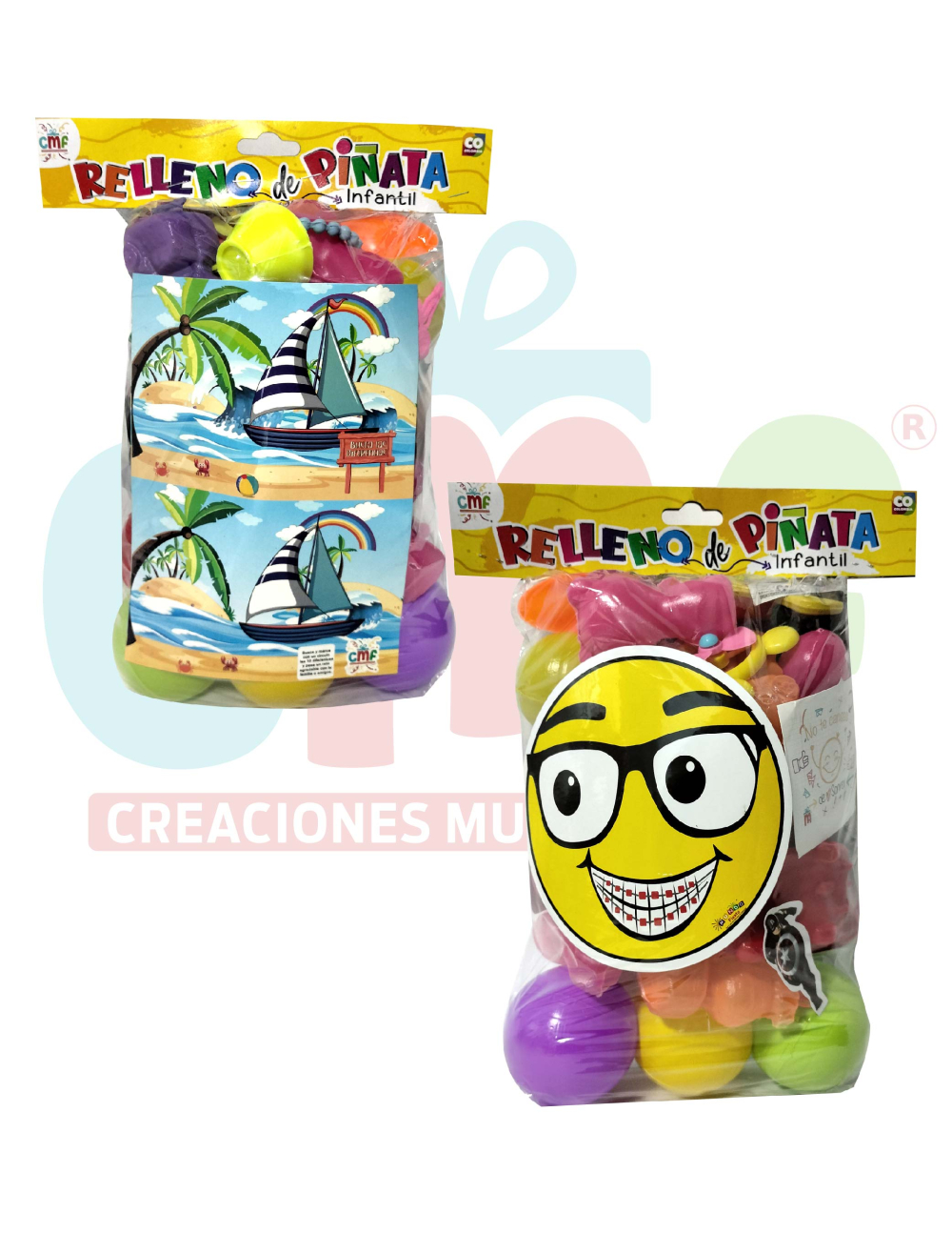 Relleno De Piñatas Infantiles Importado Combo Mixto 150 Pzas