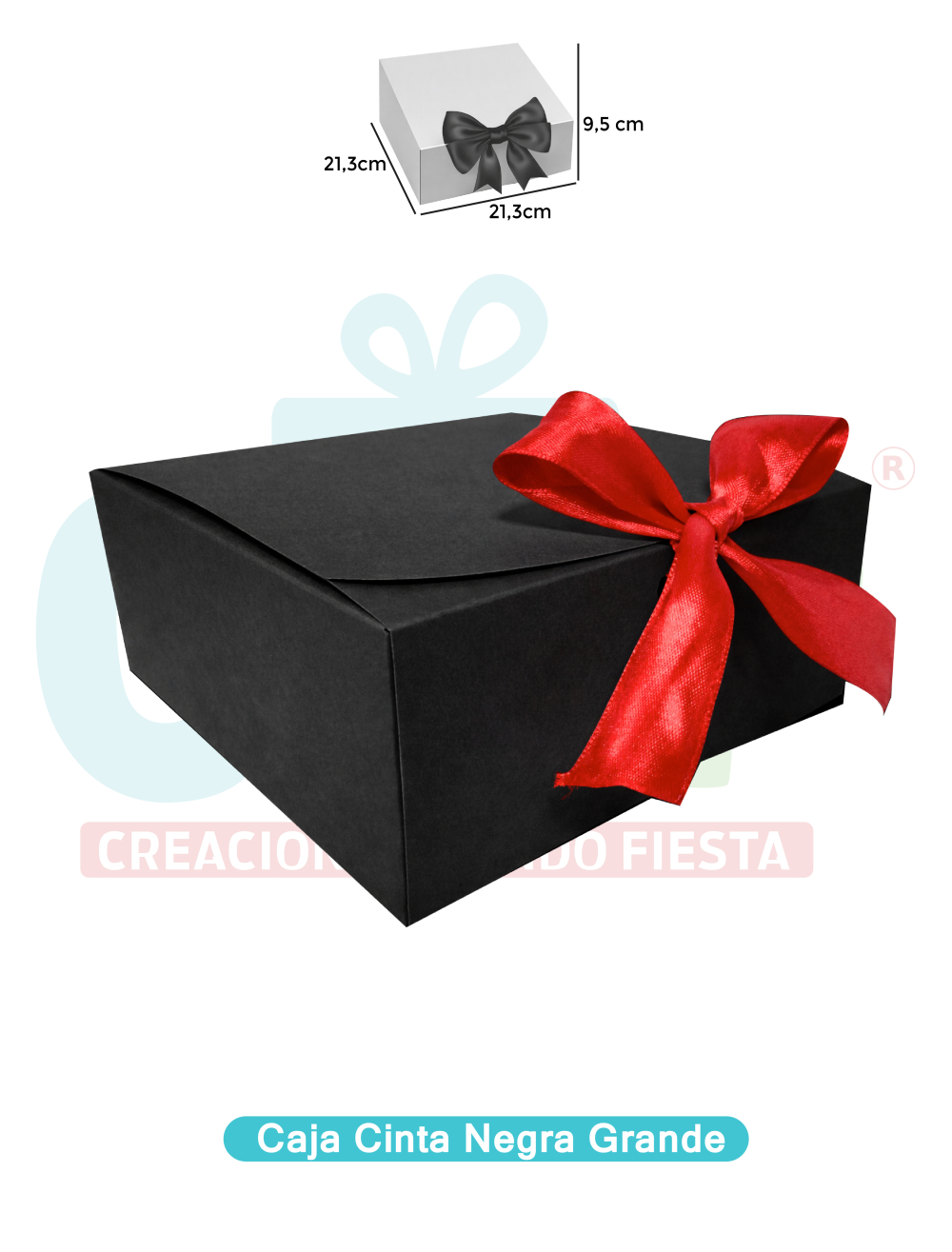 CAJA CINTA GRANDE NEGRA 