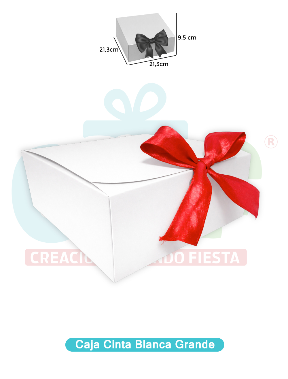 CAJA CINTA GRANDE BLANCA