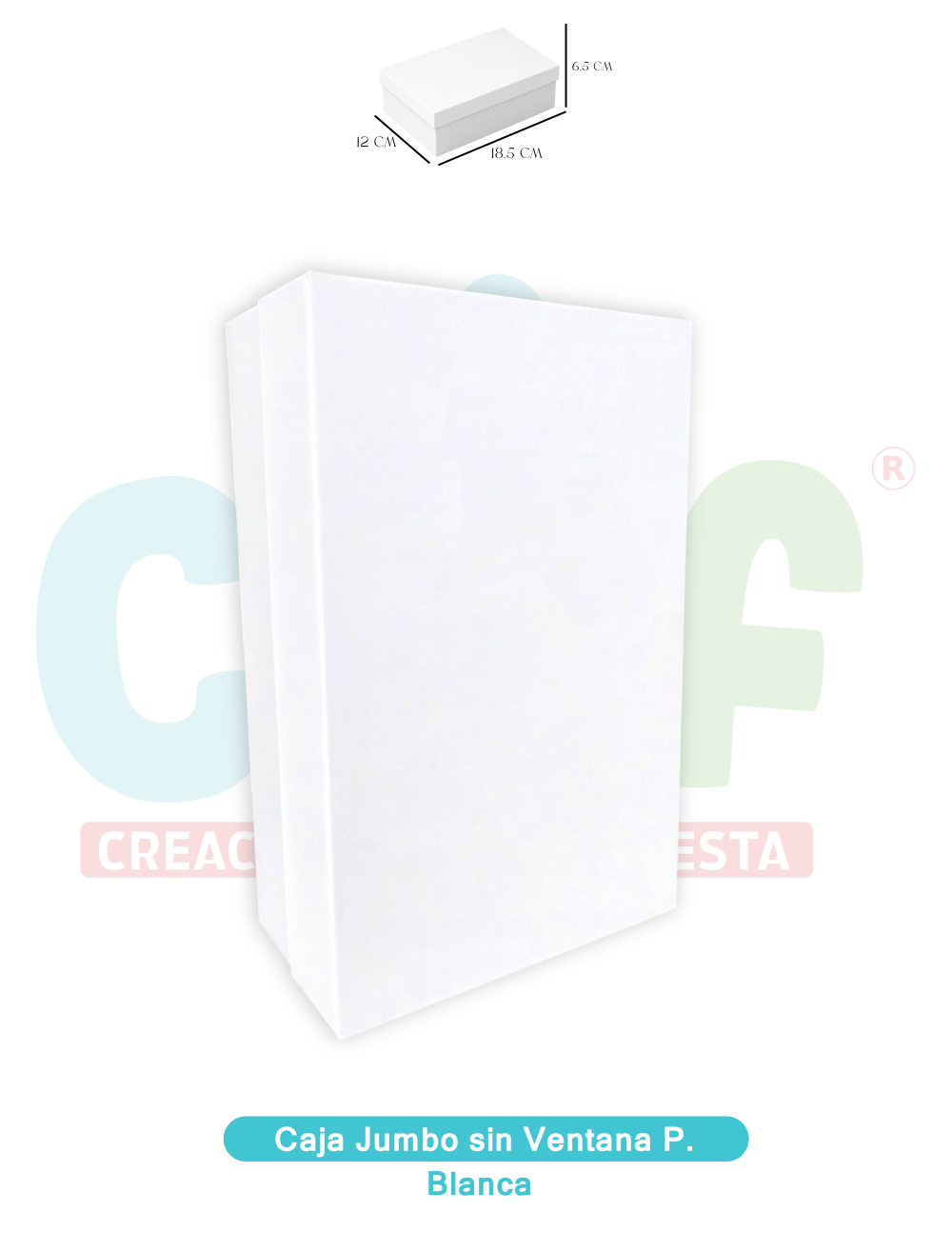CAJA JUMBO PEQUEÑA SIN VENTANA BLANCA