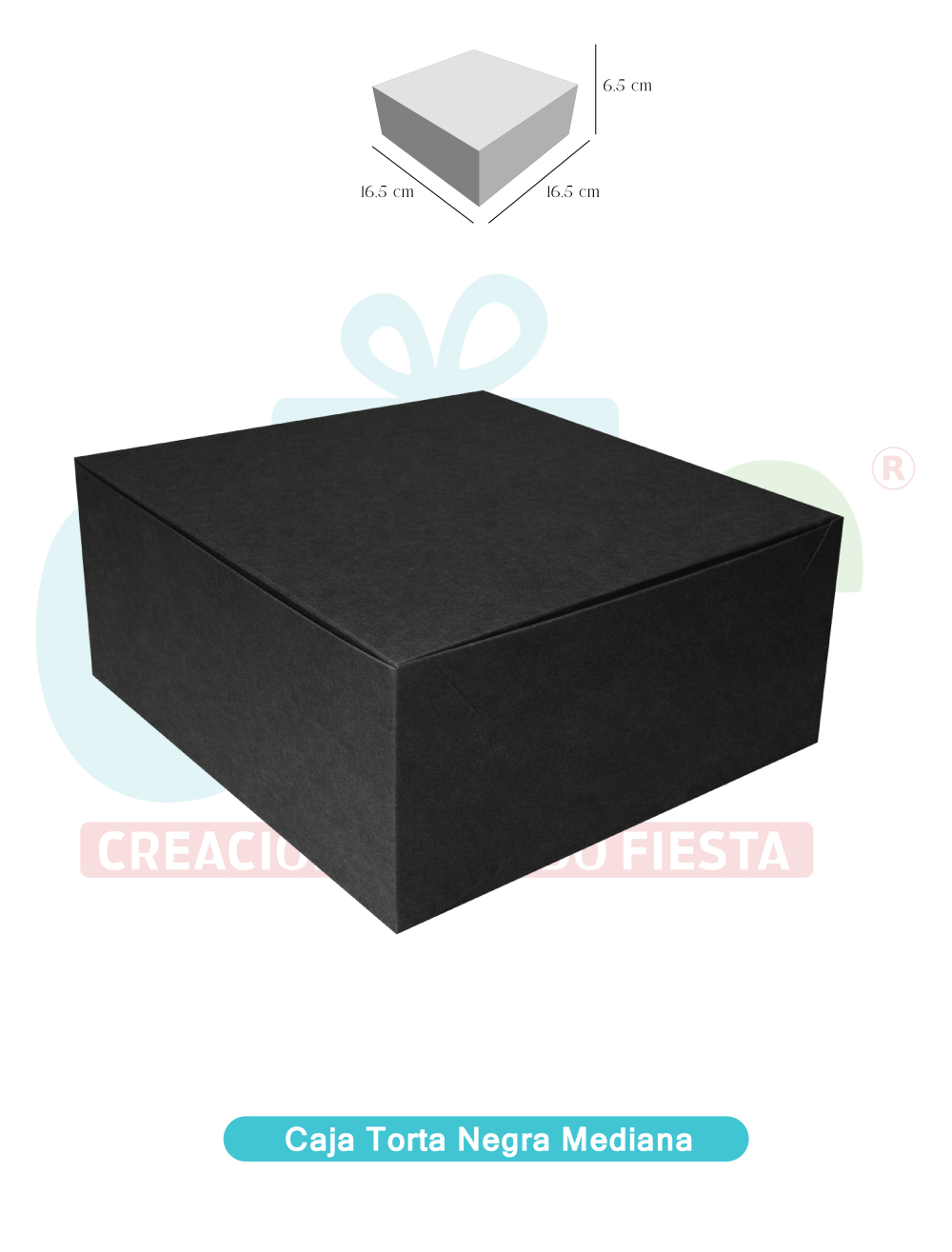 CAJA REGALO MEDIANA NEGRA