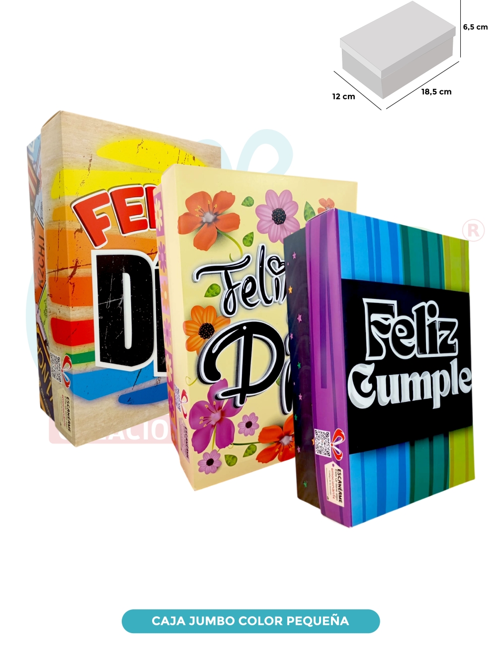CAJA JUMBO COLOR PEQUEÑA X6