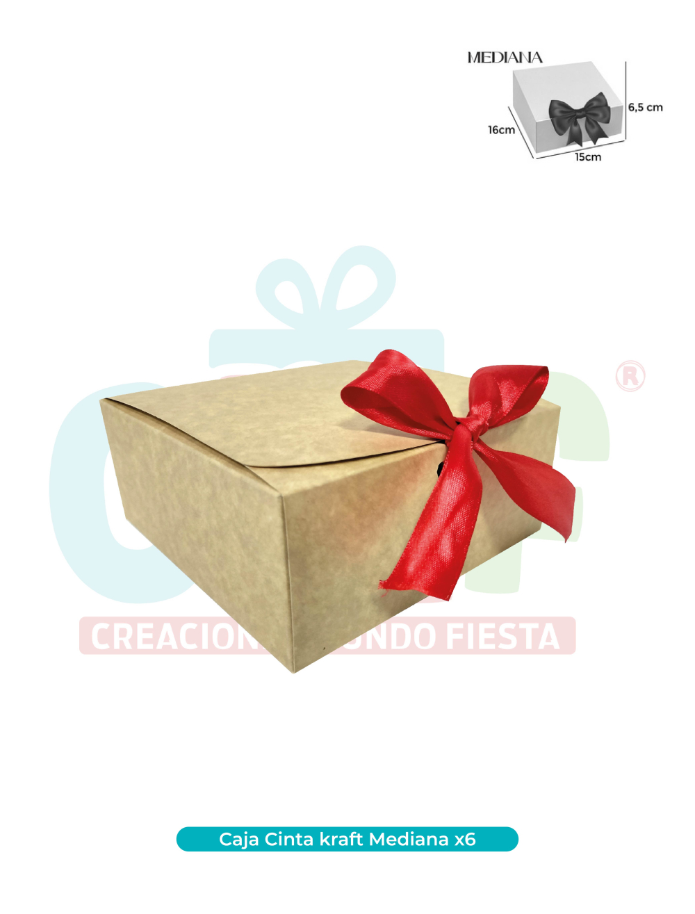 CAJA CINTA MEDIANA KRAFT X6