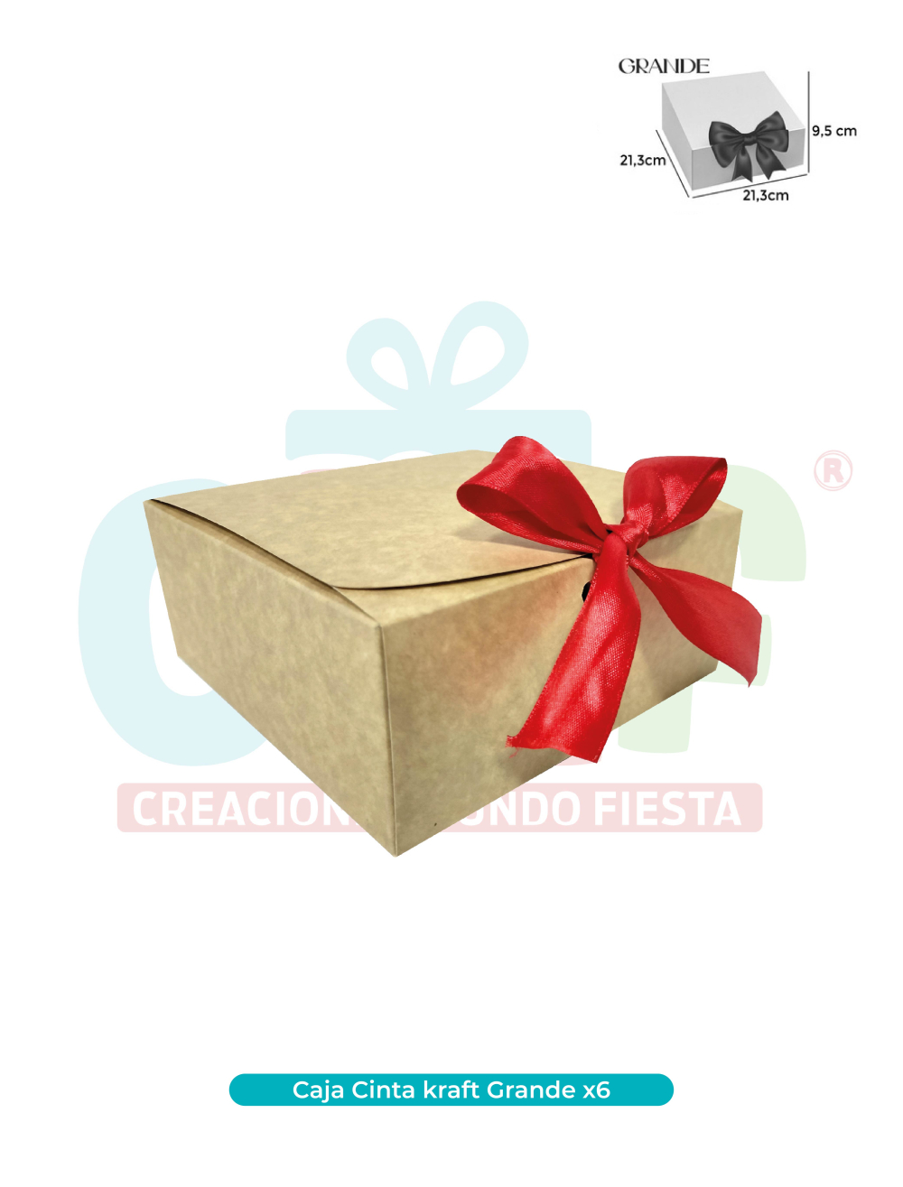 CAJA CINTA GRANDE KRAFT X6