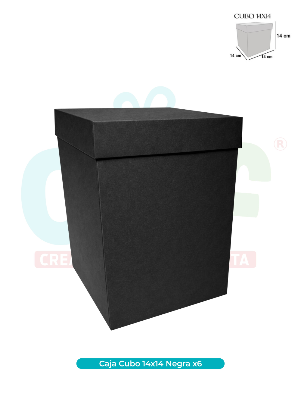 CAJA CUBO 14X14 X6