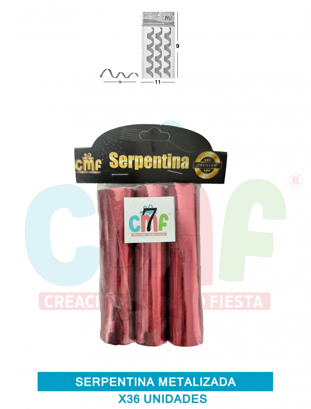 SERPENTINA METALIZADA X36 GRUPO A 7