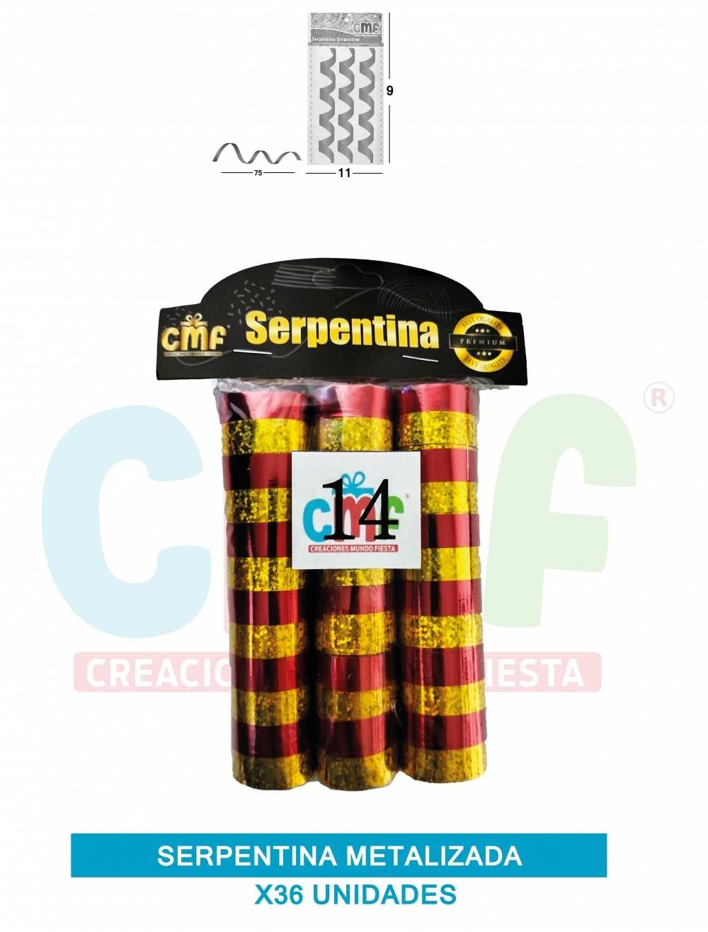 SERPENTINA METALIZADA X36 GRUPO B 14