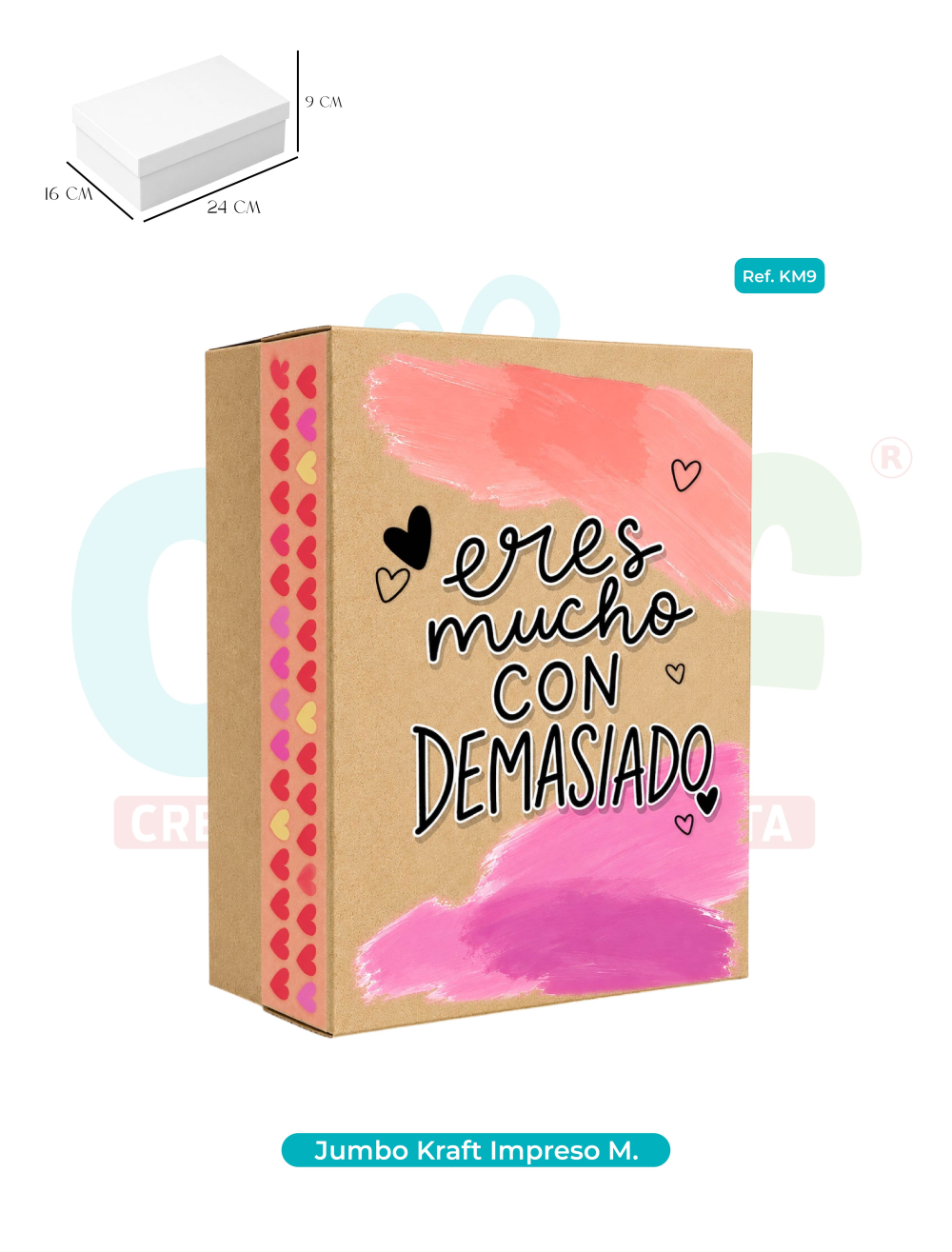 CAJA JUMBO KRAFT  COLOR MEDIANA   KM9