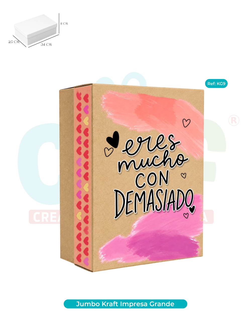 CAJA JUMBO KRAFT COLOR GRANDE   KG9
