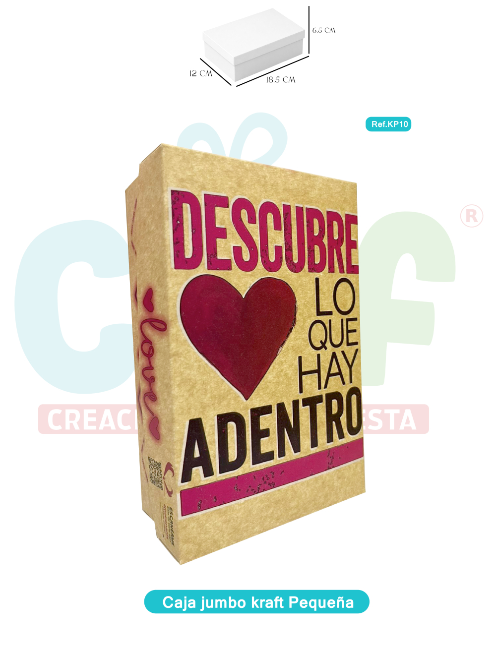 CAJA JUMBO KRAFT COLOR PEQUEÑA  K10