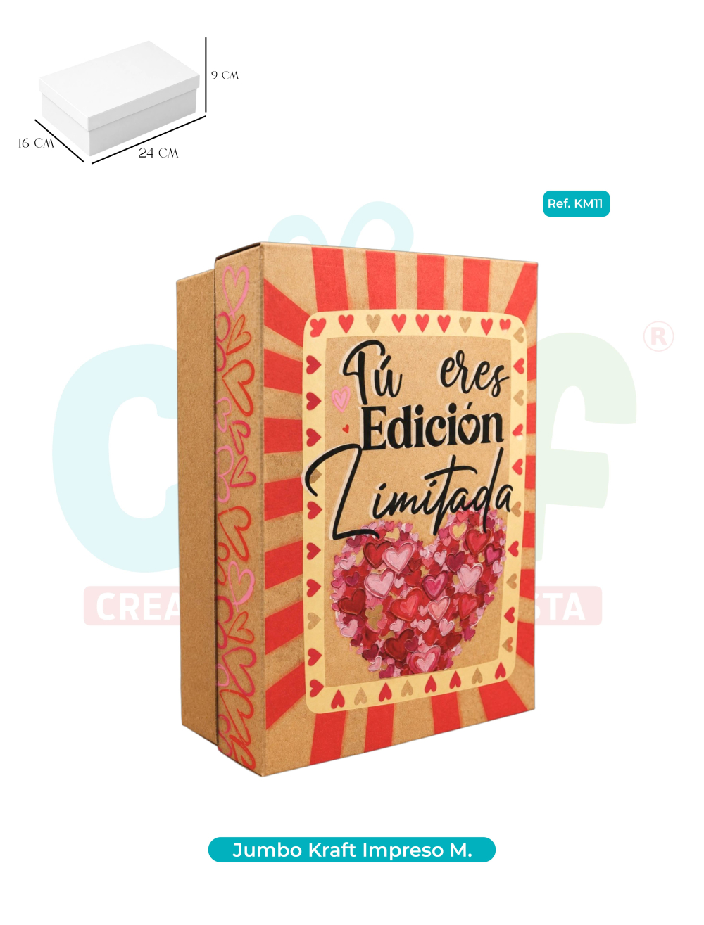 CAJA JUMBO KRAFT  COLOR MEDIANA   KM11