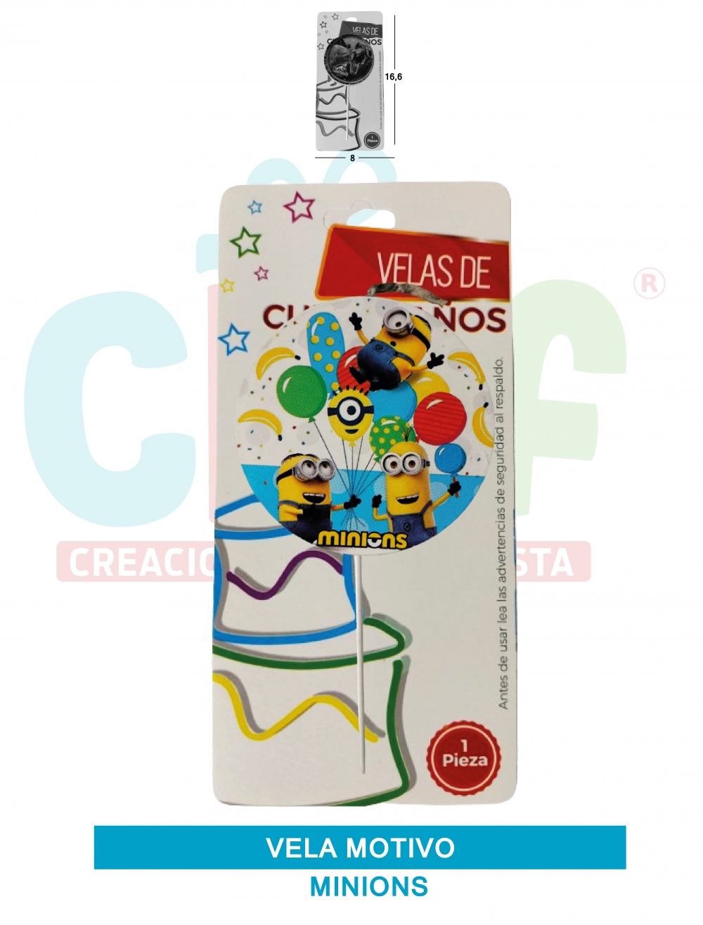 VELA MOTIVOS GRUPO C MINIONS