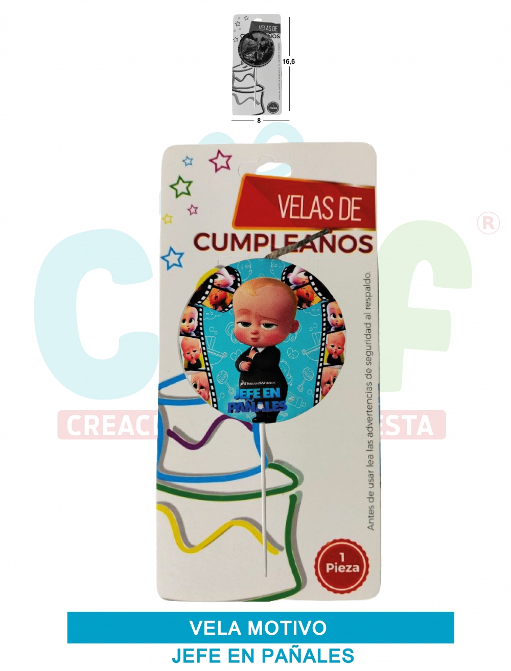 VELA MOTIVOS GRUPO C JEFE EN PAÑALES