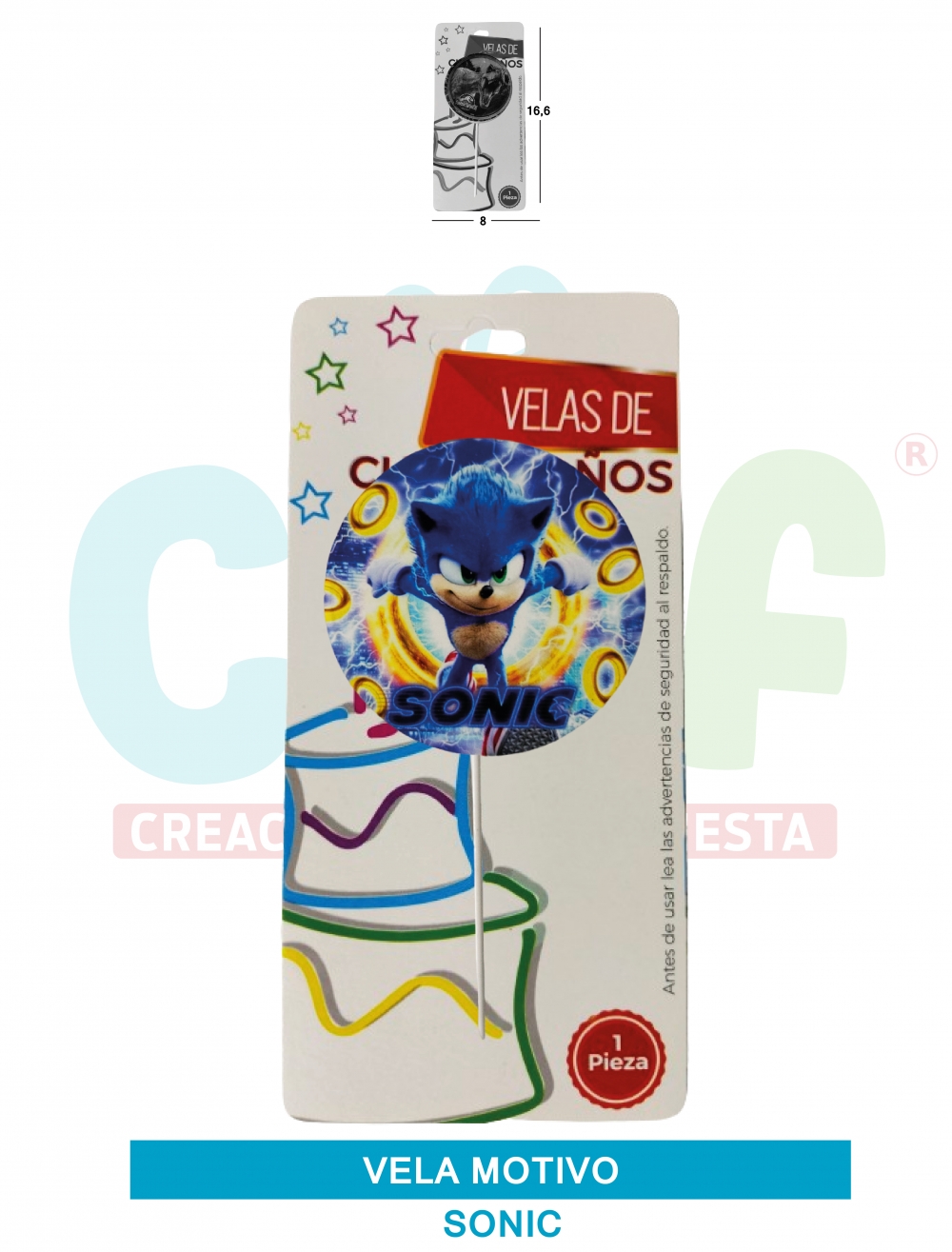 VELA MOTIVOS GRUPO E SONIC