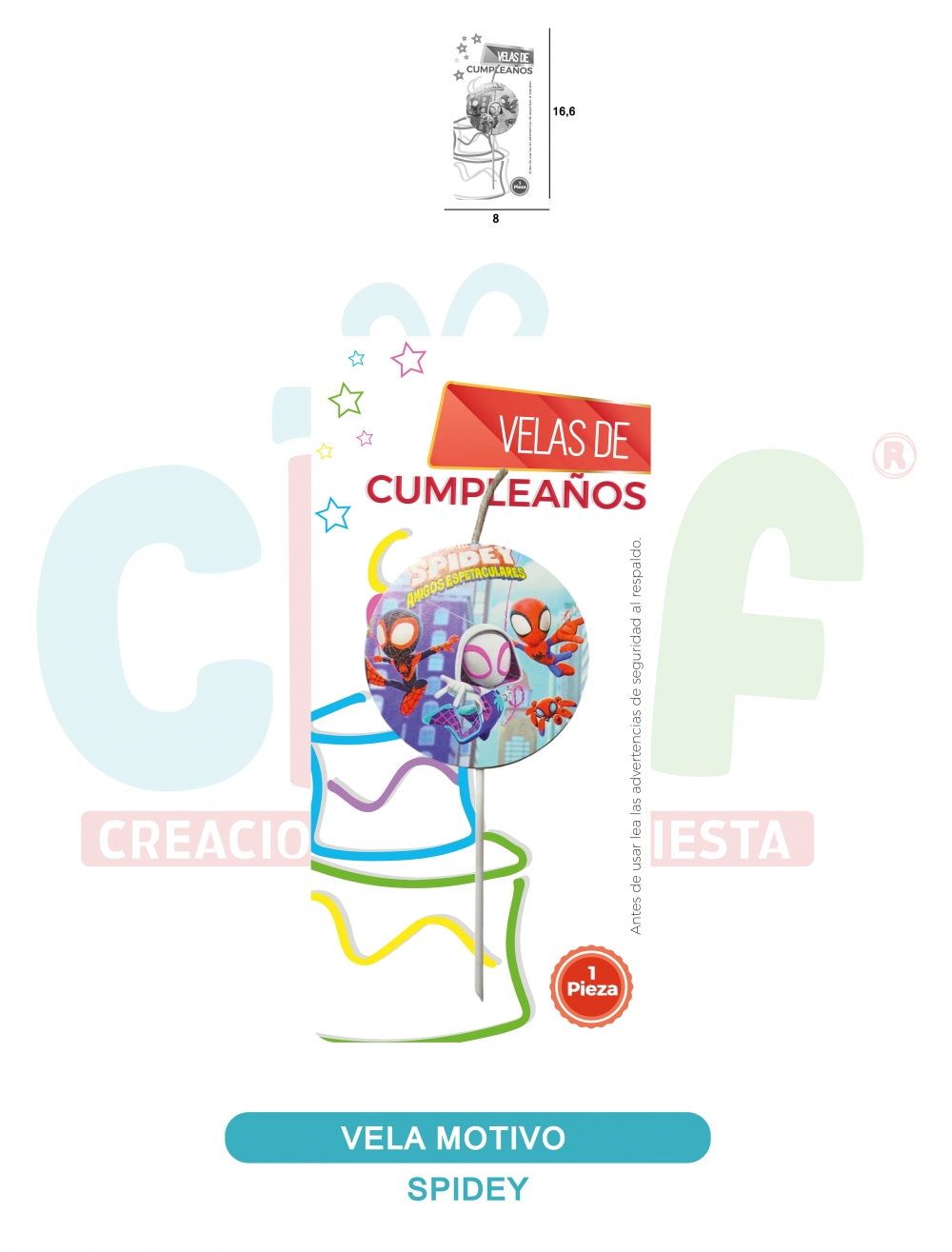VELA MOTIVOS GRUPO E SPIDEY