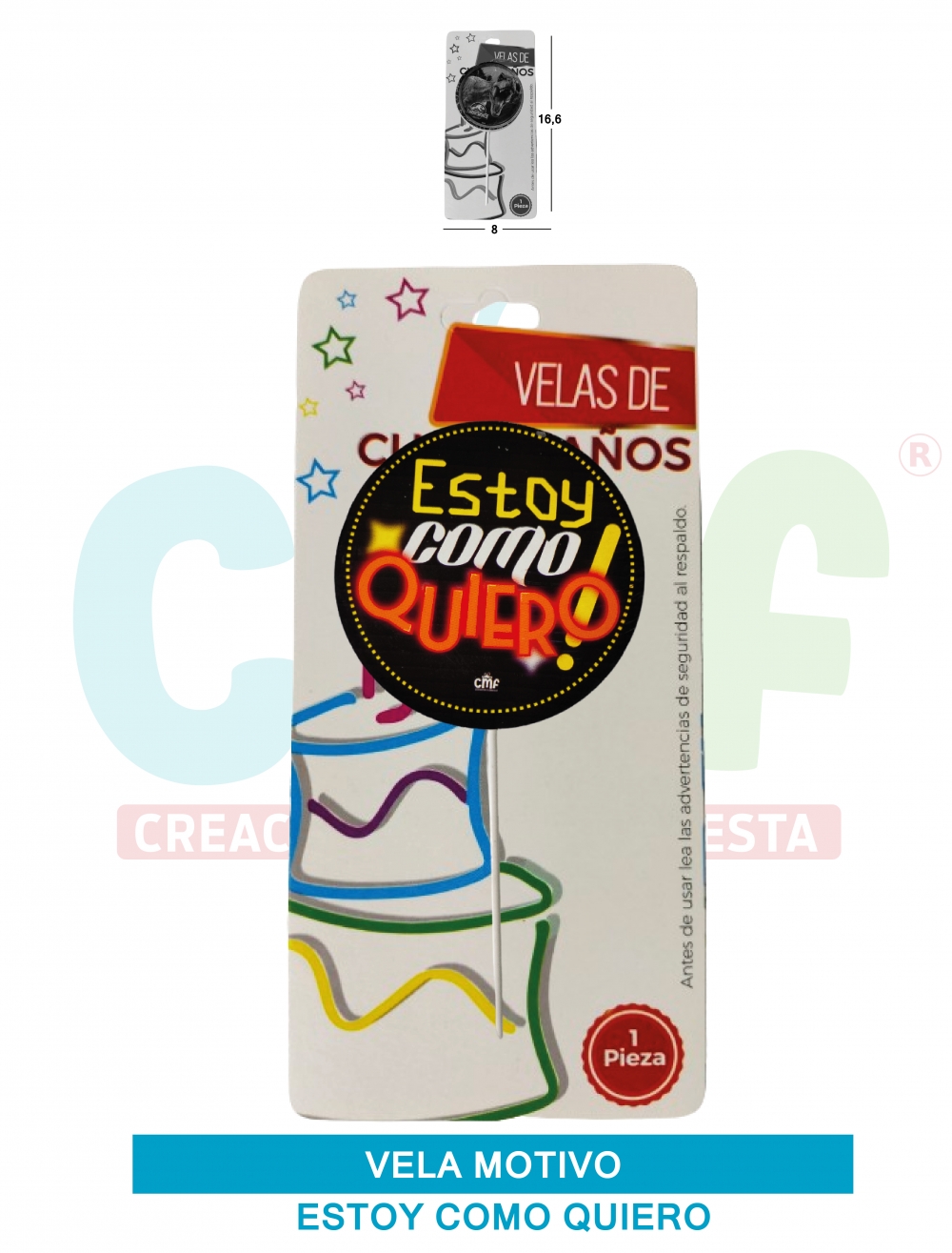 VELA MOTIVOS GRUPO F ESTOY COMO QUIERO