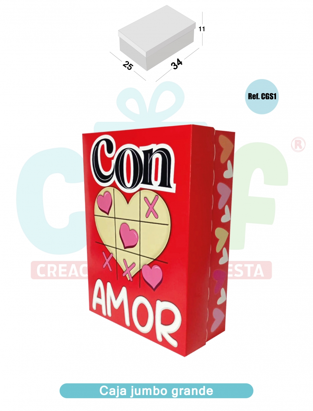 CAJA JUMBO COLOR GRANDE  CGS1<br>