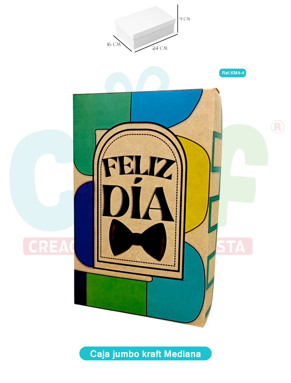 CAJA JUMBO KRAFT  COLOR MEDIANA   KM4-4