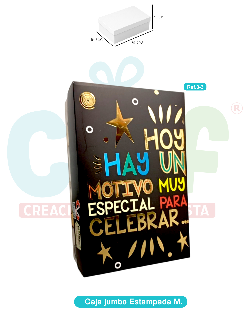 JUMBO MEDIANA ESTAMPADA   REFERENCIA 3-3