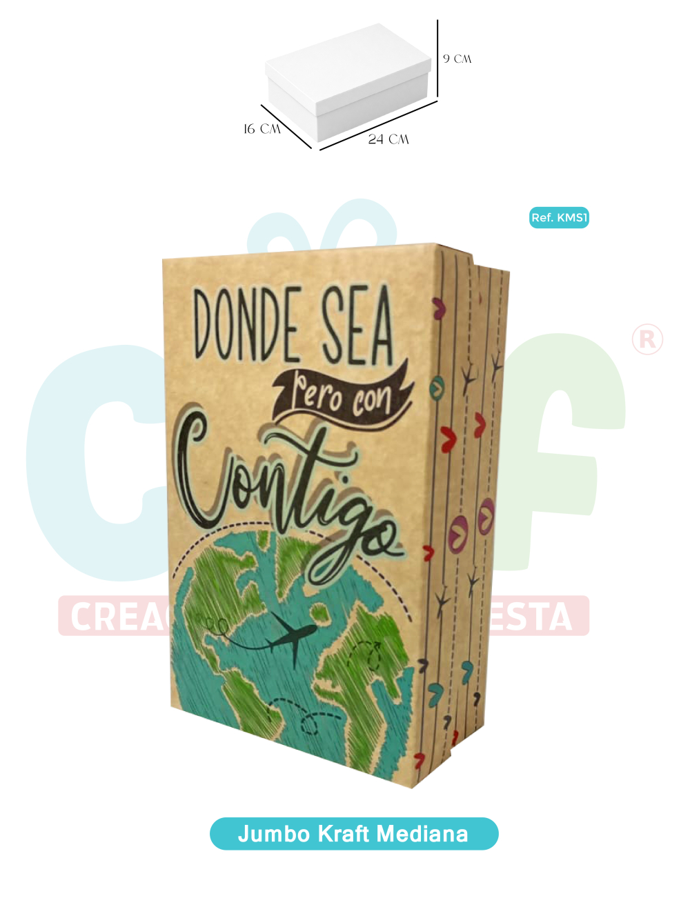 CAJA JUMBO KRAFT  COLOR MEDIANA   KMS1