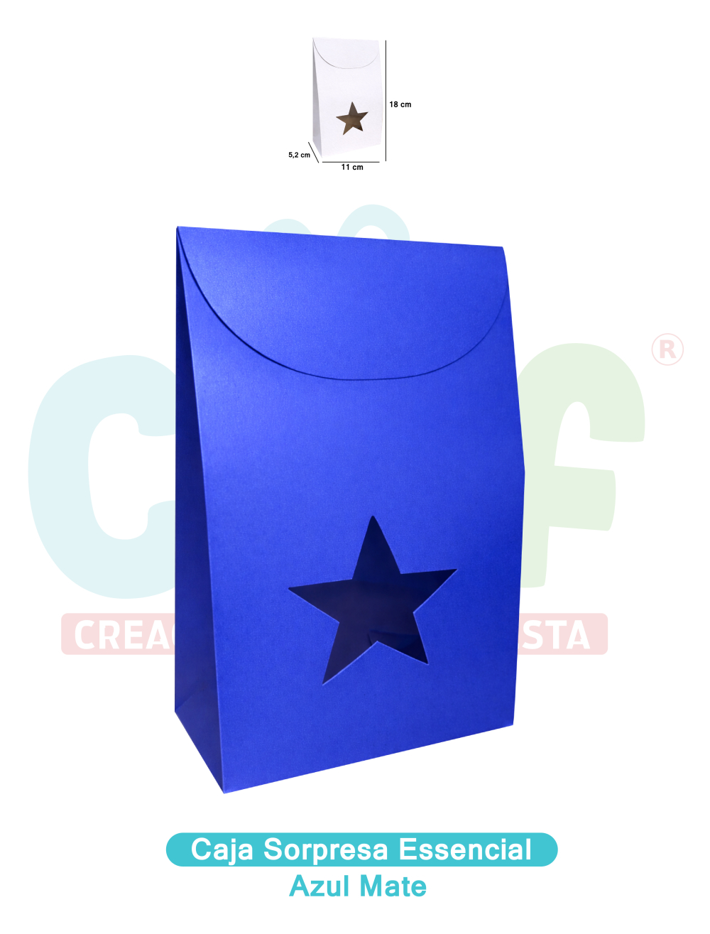 CAJA SORPRESA ESSENCIAL  MATE AZUL OSCURO