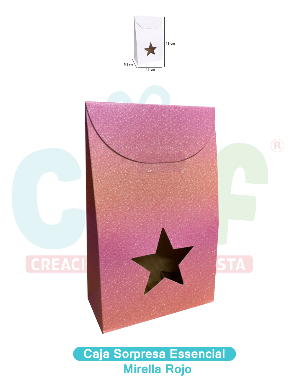 CAJA SORPRESA ESSENCIAL  MIRELLA ROJO