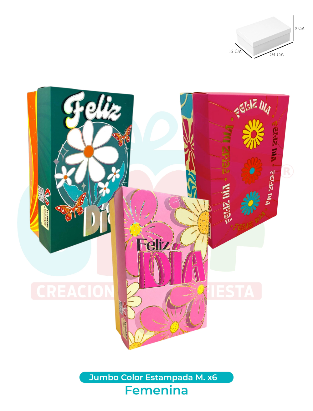 JUMBO COLOR ESTAMPADA X6  FEMENINA