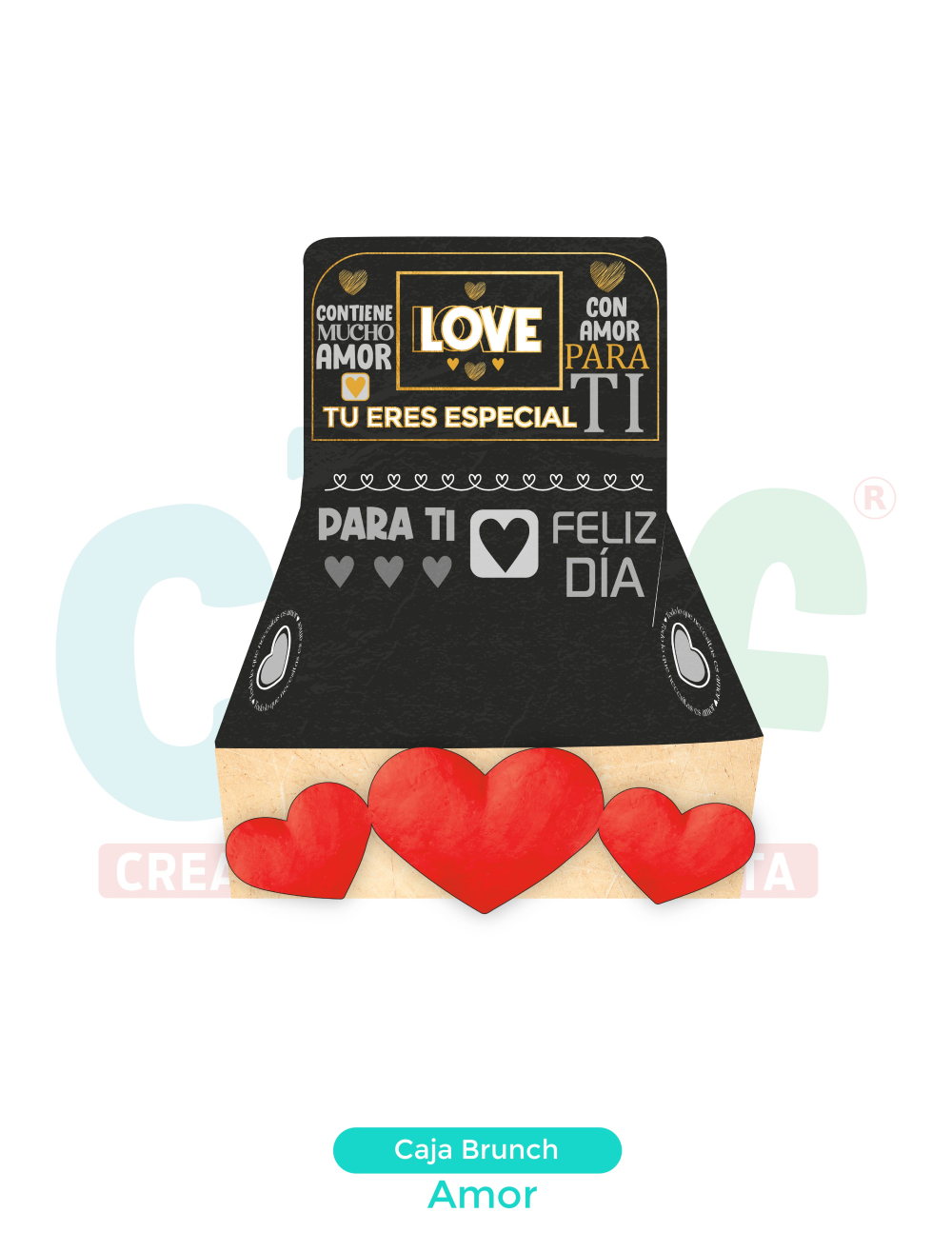 CAJA BRUNCH X4  AMOR