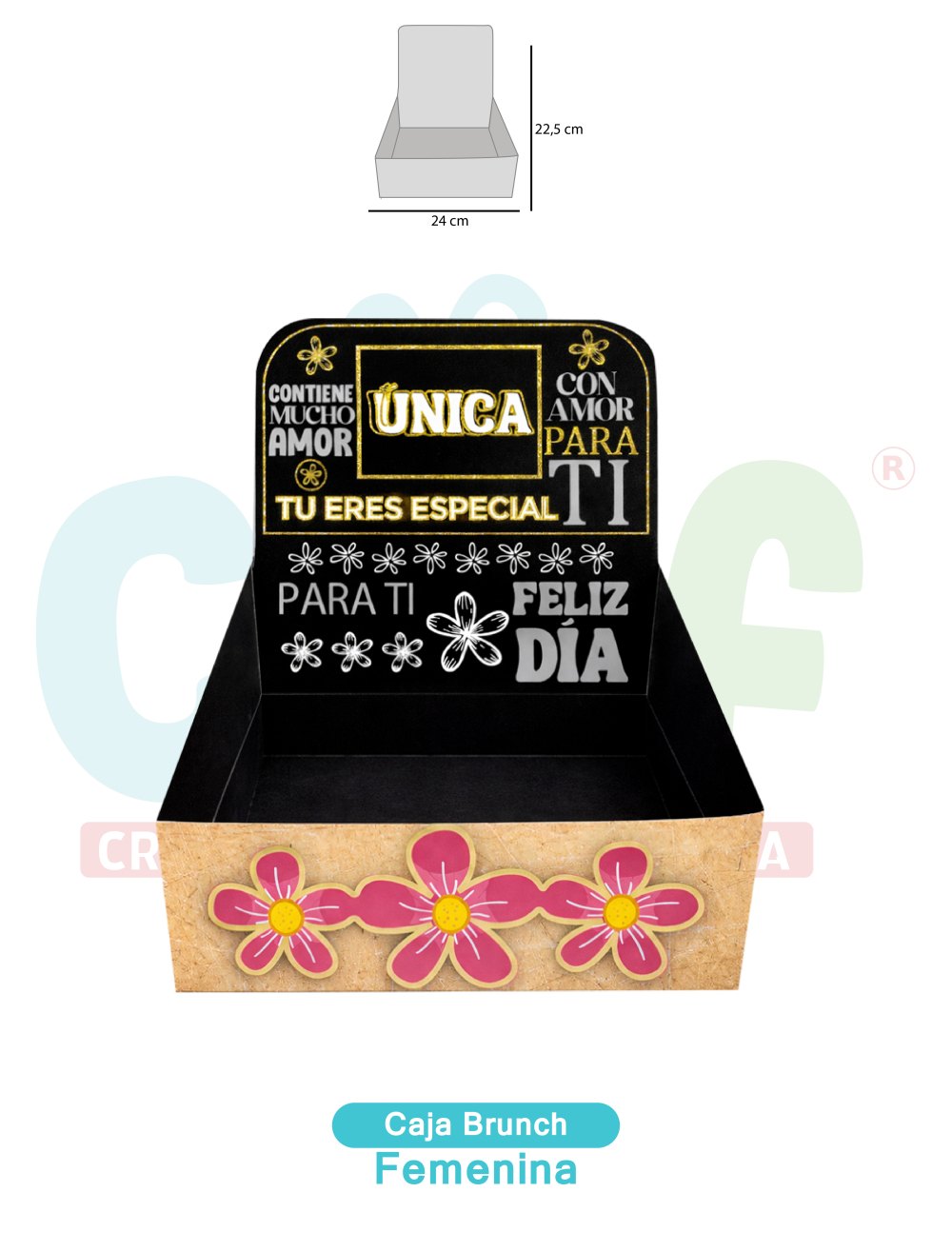CAJA BRUNCH X4  FEMENINA