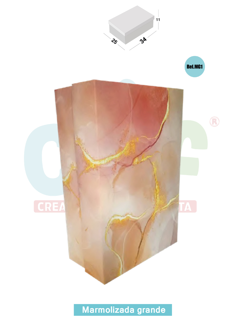 JUMBO MARMOLIZADA GRANDE X4  MG1