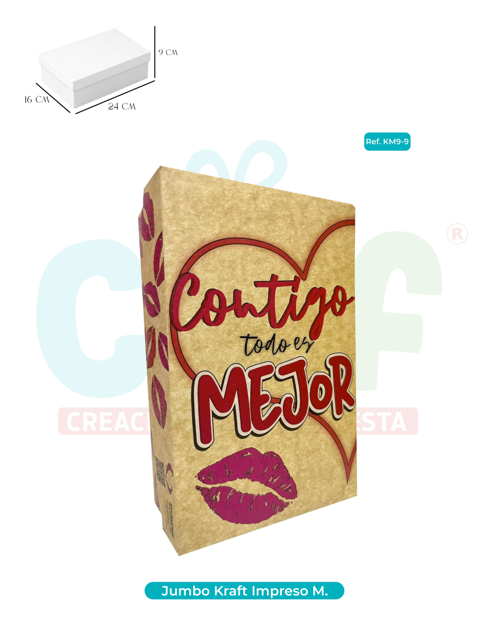 CAJA JUMBO KRAFT  COLOR MEDIANA   KM9-9