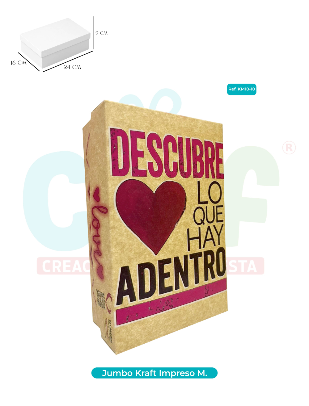 CAJA JUMBO KRAFT  COLOR MEDIANA   KM10-10
