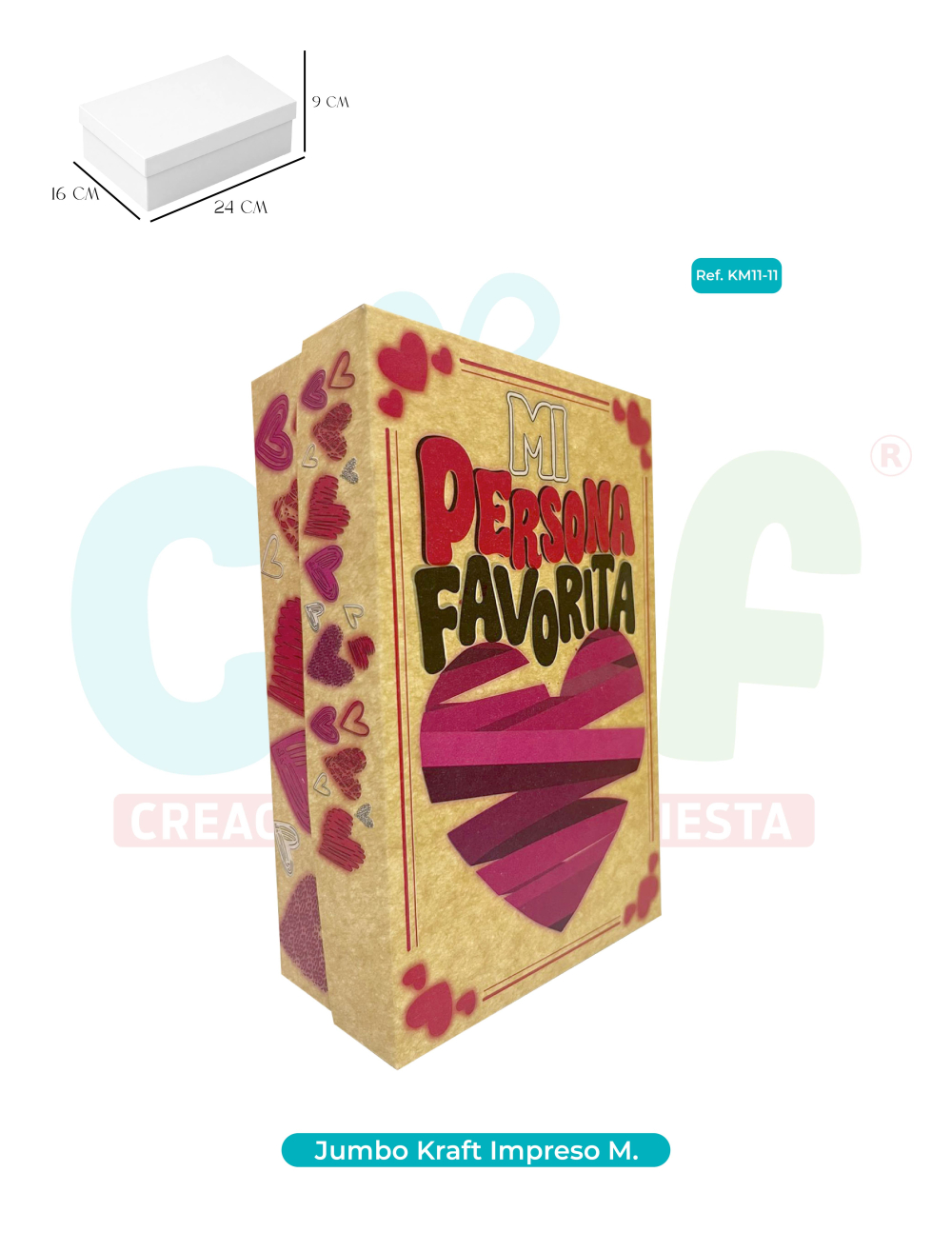CAJA JUMBO KRAFT  COLOR MEDIANA   KM11-11