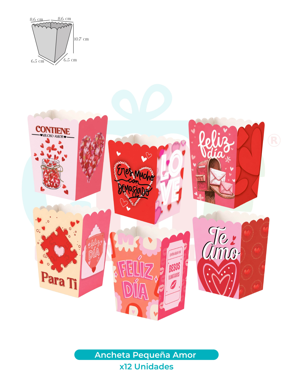 BASE ANCHETA PEQUEÑA X12 PEQUEÑA AMOR 