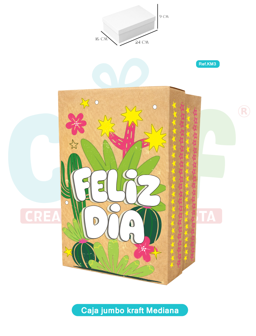 CAJA JUMBO KRAFT  COLOR MEDIANA   KM3